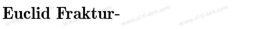 Euclid Fraktur字体转换